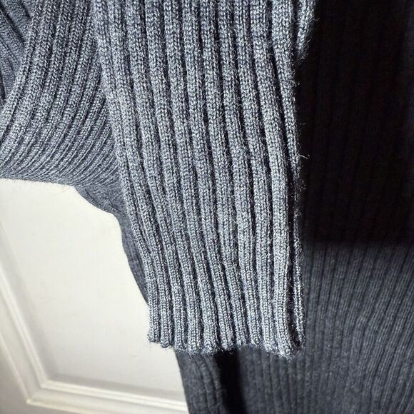 Vtg Nordstrom Preview SZ L Womens 100% Merino Mock Turtleneck Sweater Career - Picture 5 of 10